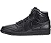 Nike Men's Air Jordan 1 Mid Black/Black/Dark Grey Basketball Shoe - 10 D(M) US