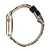 MagicFeel Fashion Classic Brown Cheetah Leopard Leather Canvas Watch Band Wrist Strap Compatible for Apple Watch Series 3 Series 2, Series 1, Sport, Edition(Leopard)