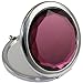 KOLIGHT® Purple Portable Foldable Pocket Metal Makeup Compact Mirror Woman Cosmetic Mirror Double Sides (One is Normal,Another is Magnifying)