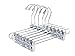 Quality Chrome Pant & Skirt Hanger Set - 8-Pack with 360-Degree Swivel Hooks - Durable, Anti-Rust Hangers for Clothes, Jeans & Trousers
