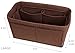 Pelikus® Felt Purse & Tote Organizer Insert/Multi-Pocket Handbag Shaper (Large, Chocolate)
