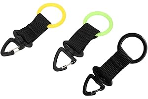 Silicone Scuba Diving Mouthpiece Holder for Regulator Octopus Second Stage Retainer — Elastic Webbing Clip with Swivel Snap C