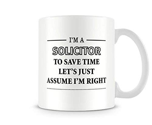 Behind The Glass - I'm A Solicitor. - Printed Funny Mug - Great Gift/Present Idea, Ceramic, 11fl.oz.