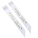 Paiji Prom King and Prom Queen Satin Sash，School party(King and Queen)