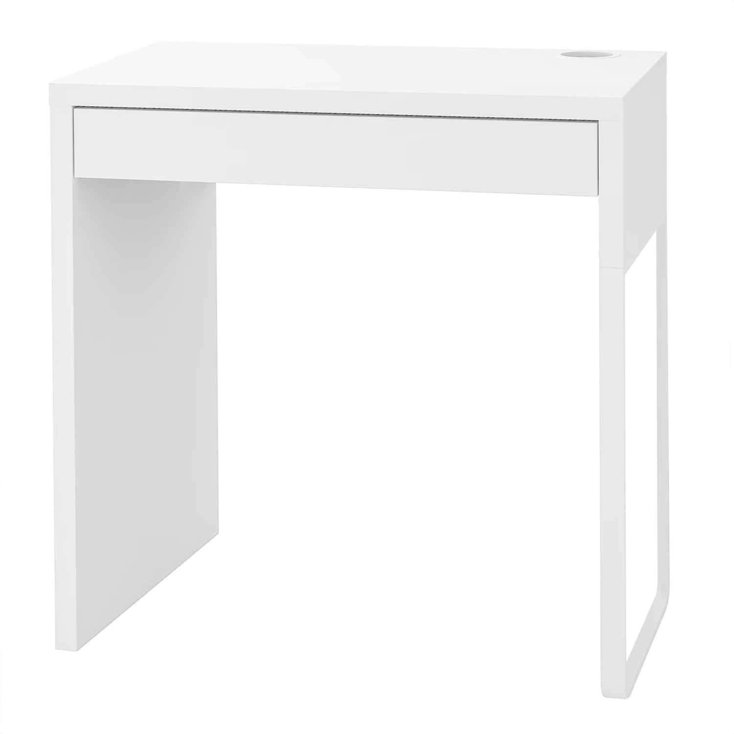 Tok Mark Traders MICKE Desk in White, 73x50 cm - Durable and Easy to Care Computer Desk for Home, Environment Friendly Furniture