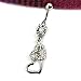 HuntGold 1X Stylish Belly Ring Dangle Jewellery Rhinestone Double Heart Navel Ring