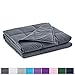 RelaxBlanket Premium Cotton Adult Weighted Heavy Blanket | 60''x80'',20lb | Enjoy Natural Deep Sleep | Dark Grey