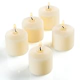 Candle Charisma Votive Candles Bulk Ivory Unscented 10 Hour Burn - Set of 72 Made in USA