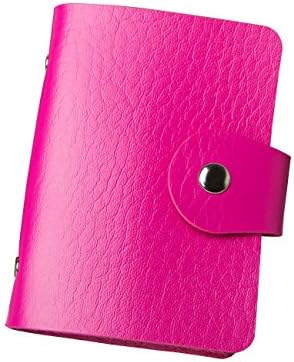 Euro Mond Credit Card Holder Wallet Credit Card Case for Women Men 24 Card Slots 10 Colors Rose