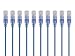 Monoprice SlimRun Cat6A Ethernet Patch Cable - Network Internet Cord - RJ45, Stranded, 550Mhz, UTP, Pure Bare Copper Wire, 10G, 30AWG&nbsp;, 1ft, Blue, 10-Pack primary