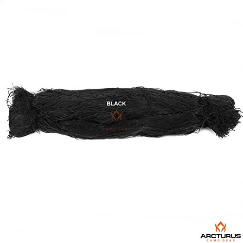 Arcturus Ghillie Suit Thread - Lightweight Synthetic Ghillie Yarn to Build Your Own Ghillie Suit (Black)