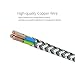 Kiomi iPhone Cable 3', 6', 10' Lightning to USB Charger, 8 Pin Lightning to USB Sync and Charging Cable Cord for iPhone 7/7 Plus, 6/6S, 5/5S/5C/SE, iPad, iPod Nano 7 - Grey White - 4 Piece