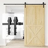 HomLxclx 9 Foot Heavy Duty Sturdy Sliding Barn Door