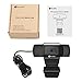 HD USB Webcam Mini Camera with Mic for Laptops and Desktop,Sea Wit 30fps,Video Calling and Recording for PC Computer, External Wired Web Camera for Skype You Tube etc (Black)
