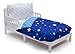 Delta Children 4 Piece Toddler Bedding Set for Boys - Reversible 2-in-1 Comforter - Includes Fitted Comforter to Keep Little Ones Snug, Bottom Sheet, Top Sheet, Pillow Case - Blue Stars