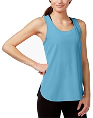 Calvin Klein Performance High-Low Hem Tank Top Blue X-Large