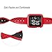 EloBeth for Apple Watch Band 38mm with Case, Soft Silicone Sport Strap iWatch Band with Shock Resistant Protective Case for Apple Watch Band Series 3/2/1 Nike+ Sport Edition(38mm Red/Black)