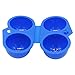 SUPOW® Outdoor Camping Hiking Portable Folding Plastic 2 Grids Egg Case Carrier Box Eggs Container Keeper Storage Box Hard Case with Handle (Blue)