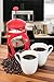 French Press Coffee & Loose Leaf Tea Maker, Red (8 Cup, 34 oz, 4 Mug), Heat-Resistant Glass, Bonus Filter, Spoon