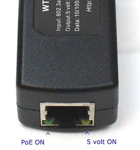 image for WiFi-Texas WT-AF-5v10w 802.3af PoE Splitter With 5 Volts Output. Power