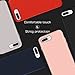 MILPROX Silicone Case, Pretty Series Liquid Silicone Gel Rubber, Shockproof Case with Microfiber Cloth Lining Cushion Compatible with iPhone 7 Plus/8 Plus - Black