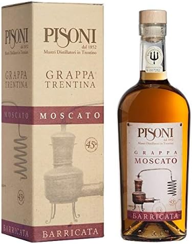 Grappa Moscato Barricata Astucciata 0 70 L 45 Col Alc Pisoni Amazon It Alimentari E Cura Della Casa