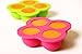 New Baby Food Storage Containers Freezer Trays with Plastic Clip-On Lids - Includes Teaspoon and Plate - BPA-Free, Reusable, Stackable, Dishwasher & Freezer-Safe - Great Baby Shower Gift - 3 Pack