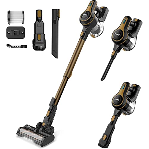 INSE Cordless Vacuum Cleaner, Stick Vacuum with 25Kpa 250W Powerful