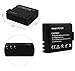 VVHOOY 2x1050MAH Rechargeable Action Camera Battery with Charger Compatible with Dragon Touch 4K/AKASO EK7000/Brave 4 APEMAN A79/Cooau/Victure AC700 AC920
