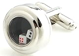 Salutto Men's workable Dice Cufflinks with Gift Box
