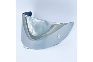 Moontogo Viseira Capacete Helmet Visor Shields for KYT TT Course Helmet Accessories Faceshield Windshield (Silver)