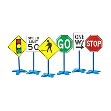 Sona Edons Kids Learning Traffic Signs for Indoor Use (Set of 6)