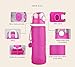 Saron Tech. Foldable Silicone Sports Water Bottle BPA Free FDA Approved 100% Food Grade Silicone, Collapsible Unbreakable Leak Proof Reusable Ice Pack 26 Oz 750ml (Orange,Purple,Blue,Brown)