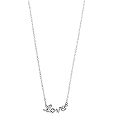 Boma Jewelry Sterling Silver Love Necklace, 16 inches
