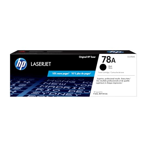 HP 78A Black Toner Cartridge | Works with HP