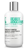 Best 2-in-1 HAIR CONDITIONER + SHAVE CREAM FOR MEN w/ Peppermint Oil - Dandruff Treatment Heals & Soothes Dry Itchy Scalp - Natural Care for Hair Loss & Regrowth - Moisturizes Hair, Scalps & Beards