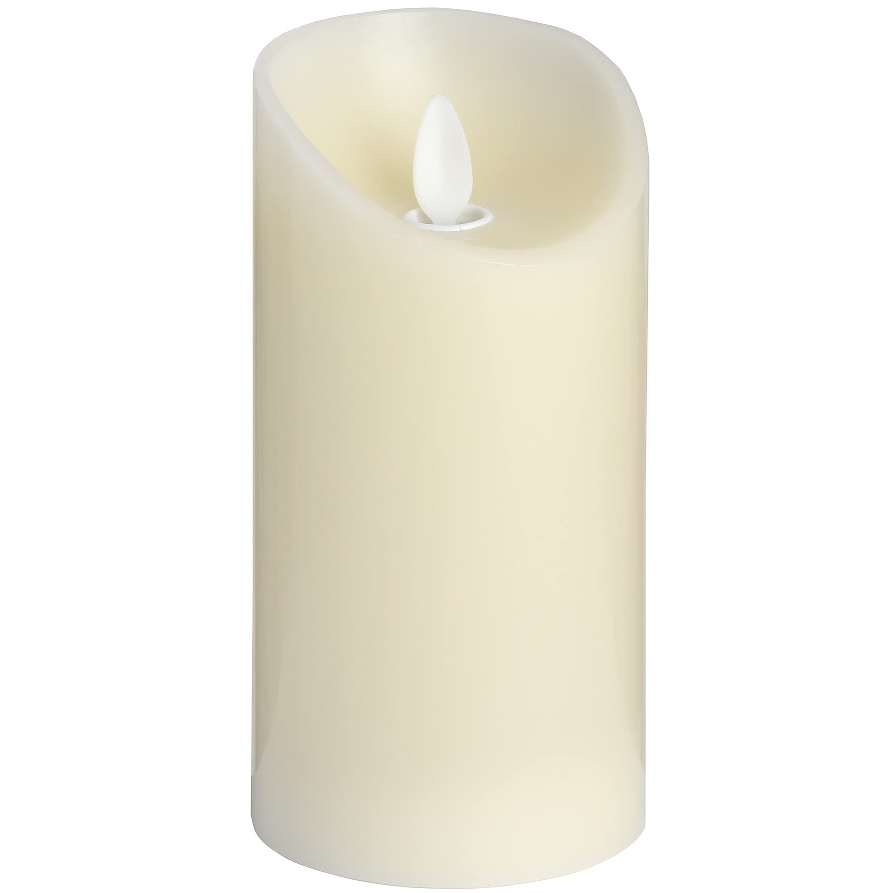 Hill 1975 Luxe Collection 3 x 6 Cream Flickering Flame LED Wax Candle, Mixed, 60 x 7.5 x 15 cm