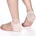 SPHTOEO 1 Pair Heel Unisex White Silicone Gel Heel Soft Socks Dry Hard Cracked Skin Moisturising Protector Insoles Foot Feet Care