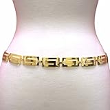 Luxury Divas Greek Key Chain Link Belt