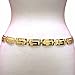Luxury Divas Greek Key Chain Link Belt