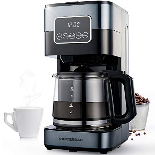 GASTRORAG 10 Cup Drip Coffee Maker, Touch Screen, Programmable with