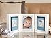 Pearhead Babyprints Baby Handprint and Footprint Deluxe Desk Photo Frame & Impression Kit, Tabletop Nursery Keepsake For Baby Girl Or Baby Boy, White