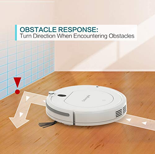 Golongele Robot aspirateur super fin, multiples, avec télécommande, robot de nettoyage pour poils de chien et sols durs