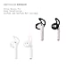 METEQI for AirPods Portable Case (Silicone Case+Hooks+Sport Strap+Headphone Case) Black