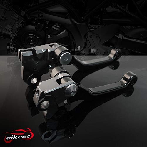 image for aikeec Motorcycle CNC Brake and Clutch Levers Dirt Bike Pivot Brake Cl