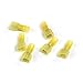 Ginsco 110pcs Male Yellow 12-10 Gauge Nylon Fully-Insulated Quick Disconnects Wiring Spade Wire Crimp Terminal