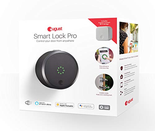 August Smart Lock Pro + Connect, 3rd gen technology - Dark Gray, Compatible with Alexa (Certified Refurbished) - Thumbnail 5