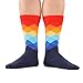 WeciBor Men's Dress Cool Colorful Fancy Novelty Funny Casual Combed Cotton Crew Socks Pack