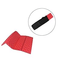 AceCamp 3940 Portable Lightweight Mini Waterproof Folding Mat, Foam Sitting Pad for Outdoor Activities, Foldable Kneeling and Seat Cushion for Comfort, Red