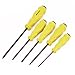 Uxcell a15081300ux0211 Steel Magnetic Triangle Screwdriver 5pcs (Pack of 5)